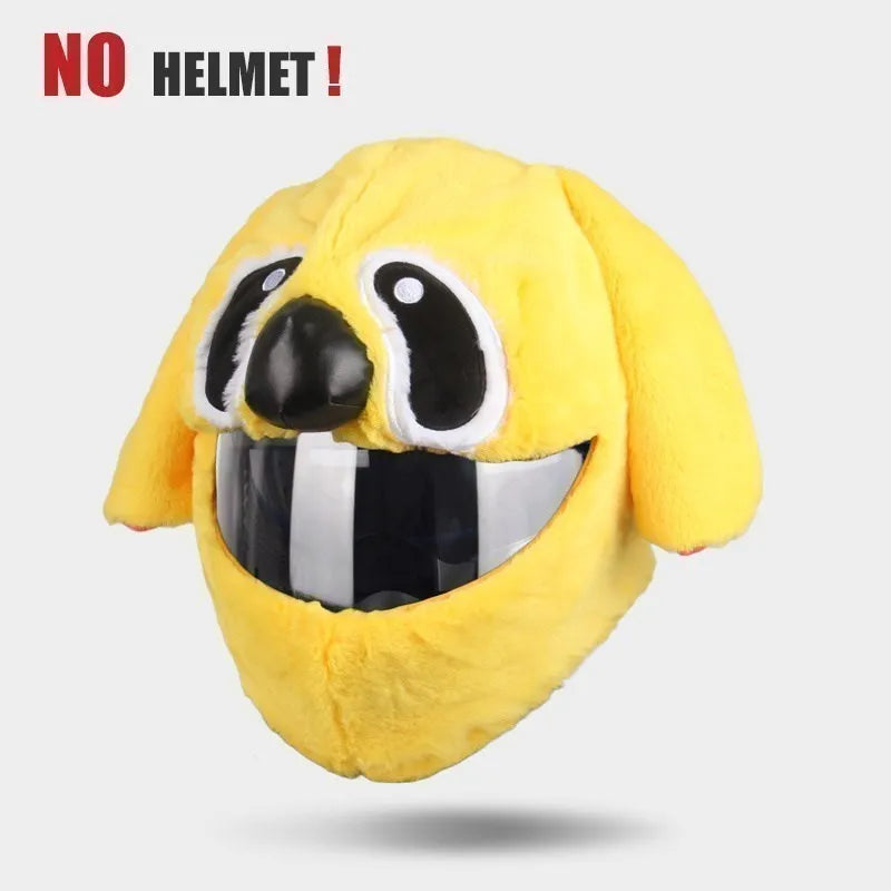 UCHOOSE Cartoon Plush Motorcycle Helmet Cover