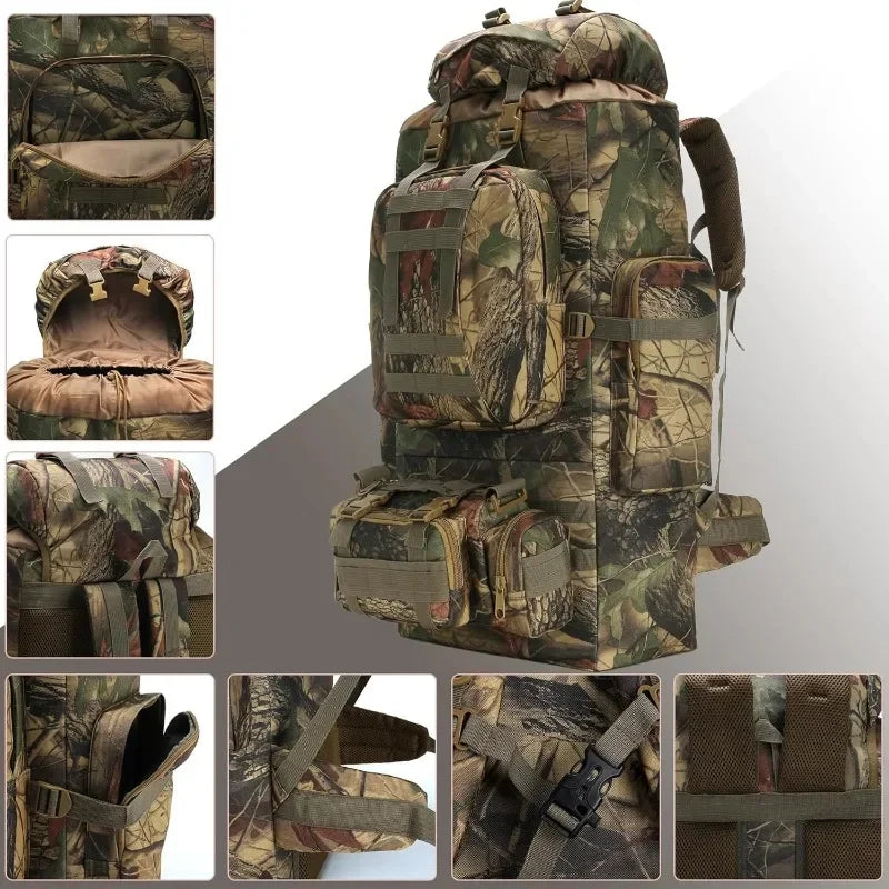 100L Camping Hiking Backpack,Tactical rucksack backpack,Waterproo Sports Entertainment