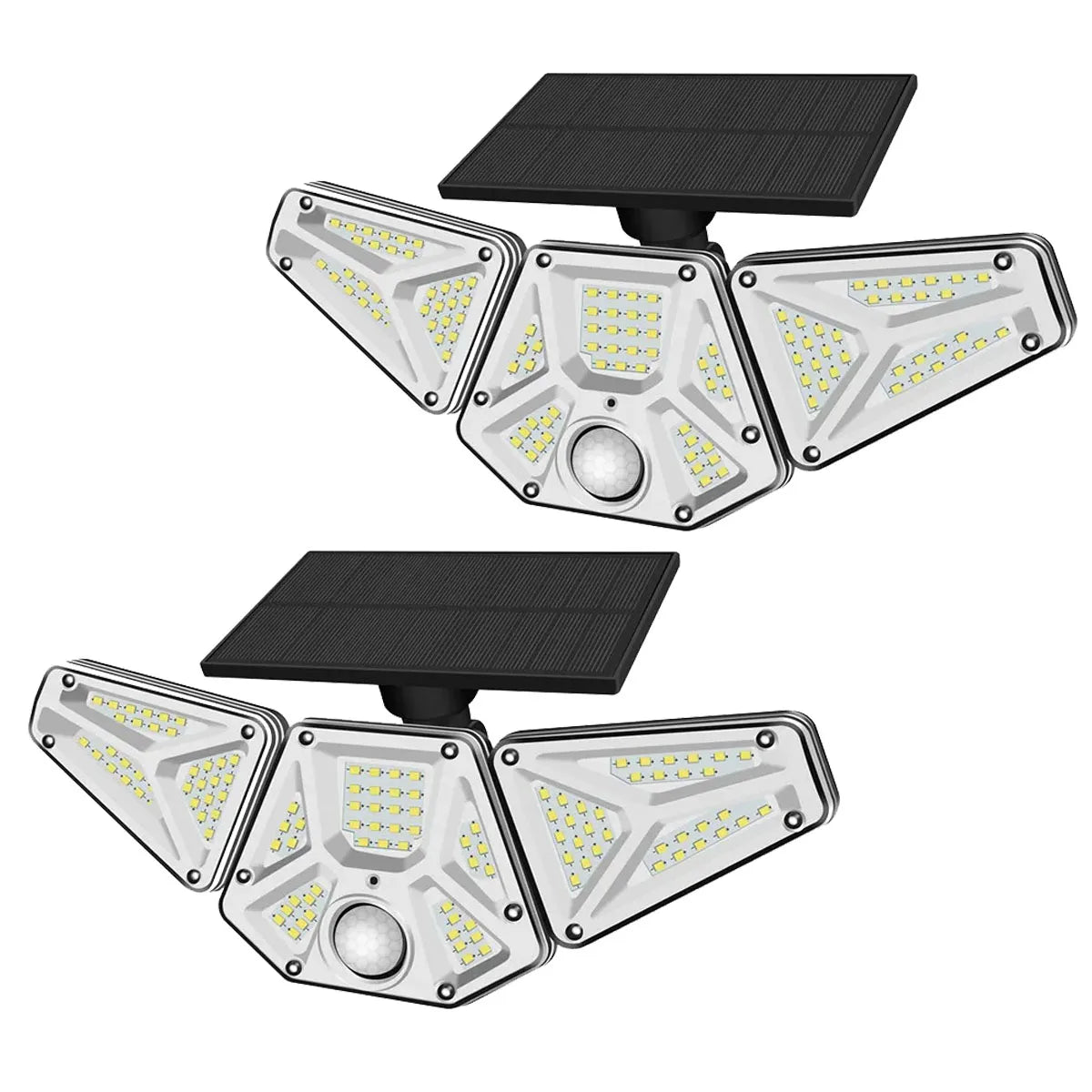 Solar Outdoor Security Lights With Remote 113 LEDs IP65 PIR