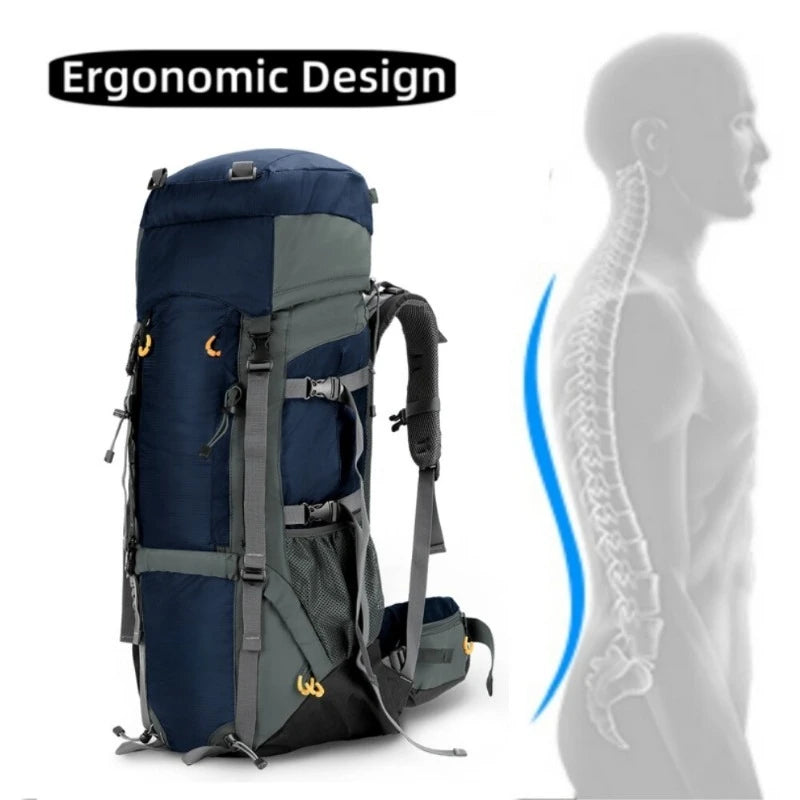 Internal Frame Backpack,Large Hiking Backpack Rucksack with Rain Cover Sports Fntertainment