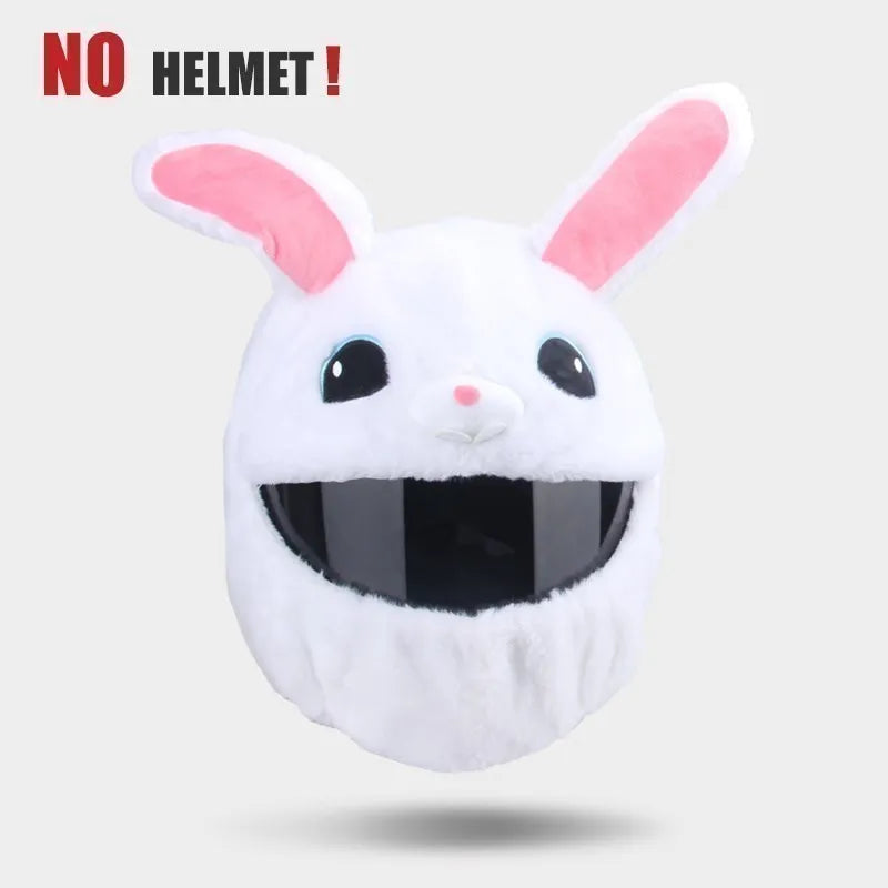 UCHOOSE Cartoon Plush Motorcycle Helmet Cover