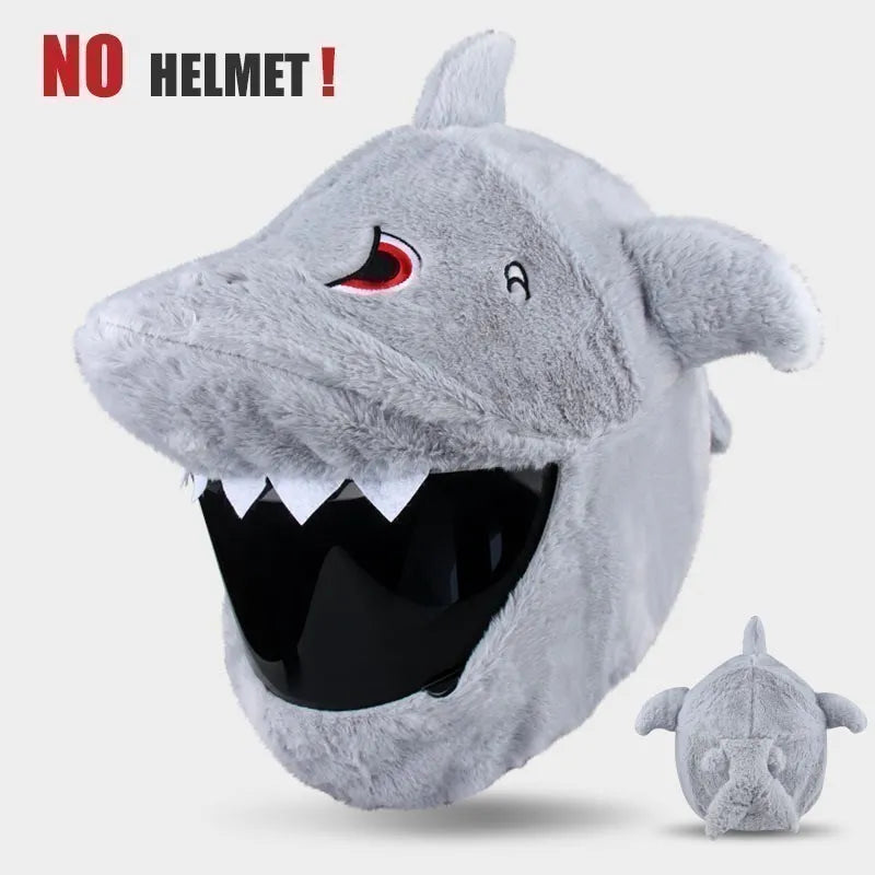 UCHOOSE Cartoon Plush Motorcycle Helmet Cover