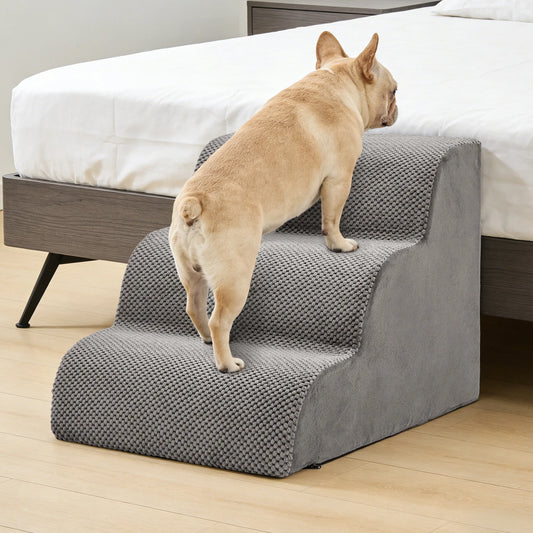 Curved High Density Foam Dog Stairs Non Slip Indoor Ramp
