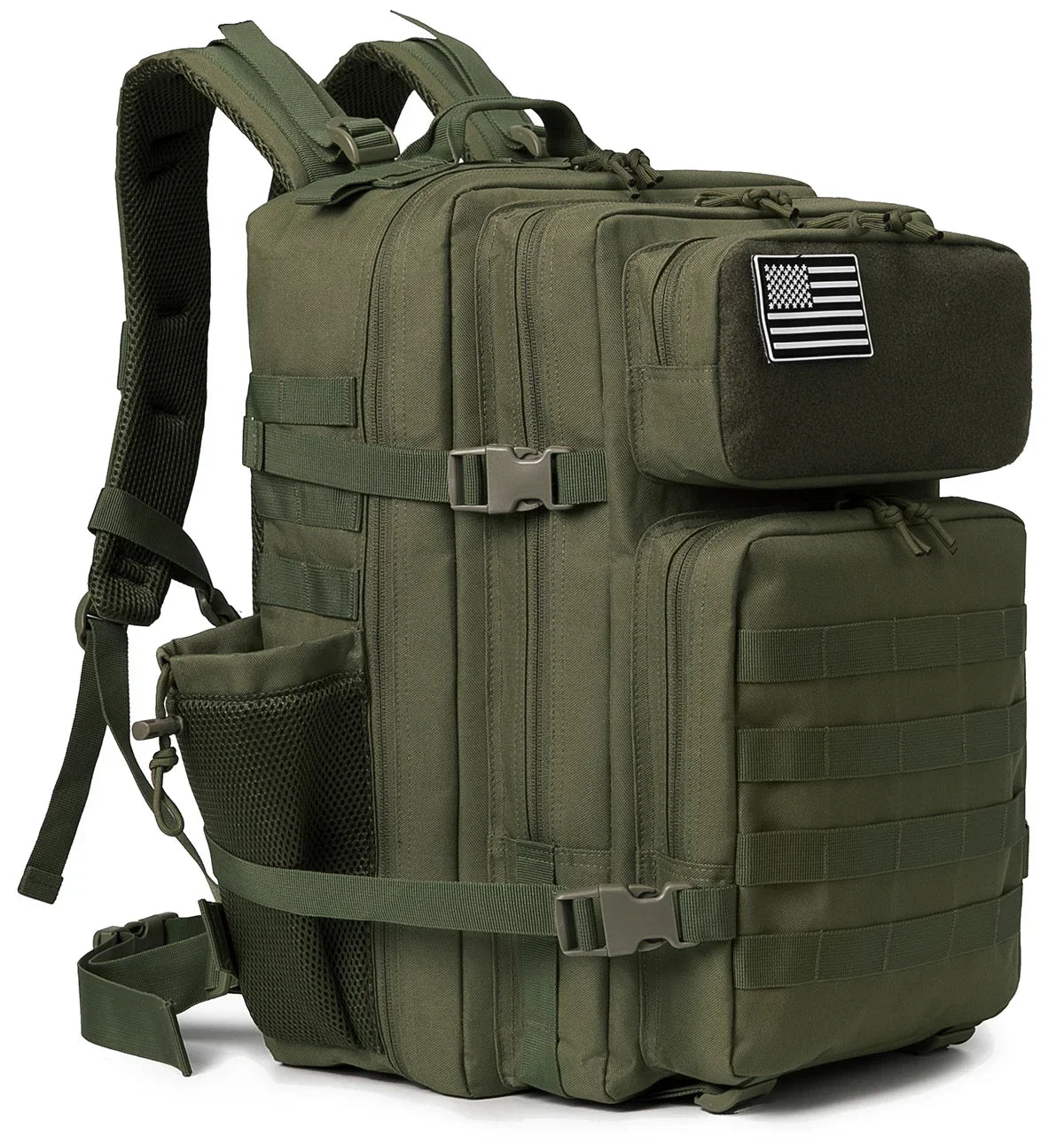 45L tactical backpack for outdoor sports hiking climbing travel with bottle holder travel backpacks camping gear for women/men