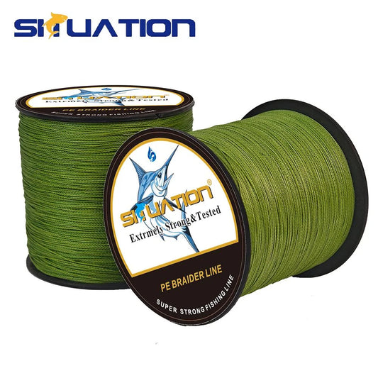 SIIUATION Ultra Strong Braided Fishing Line 300m 4 Strand