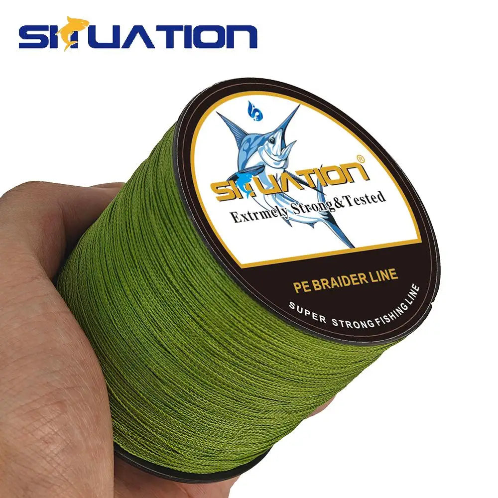 SIIUATION Ultra Strong Braided Fishing Line 300m 4 Strand