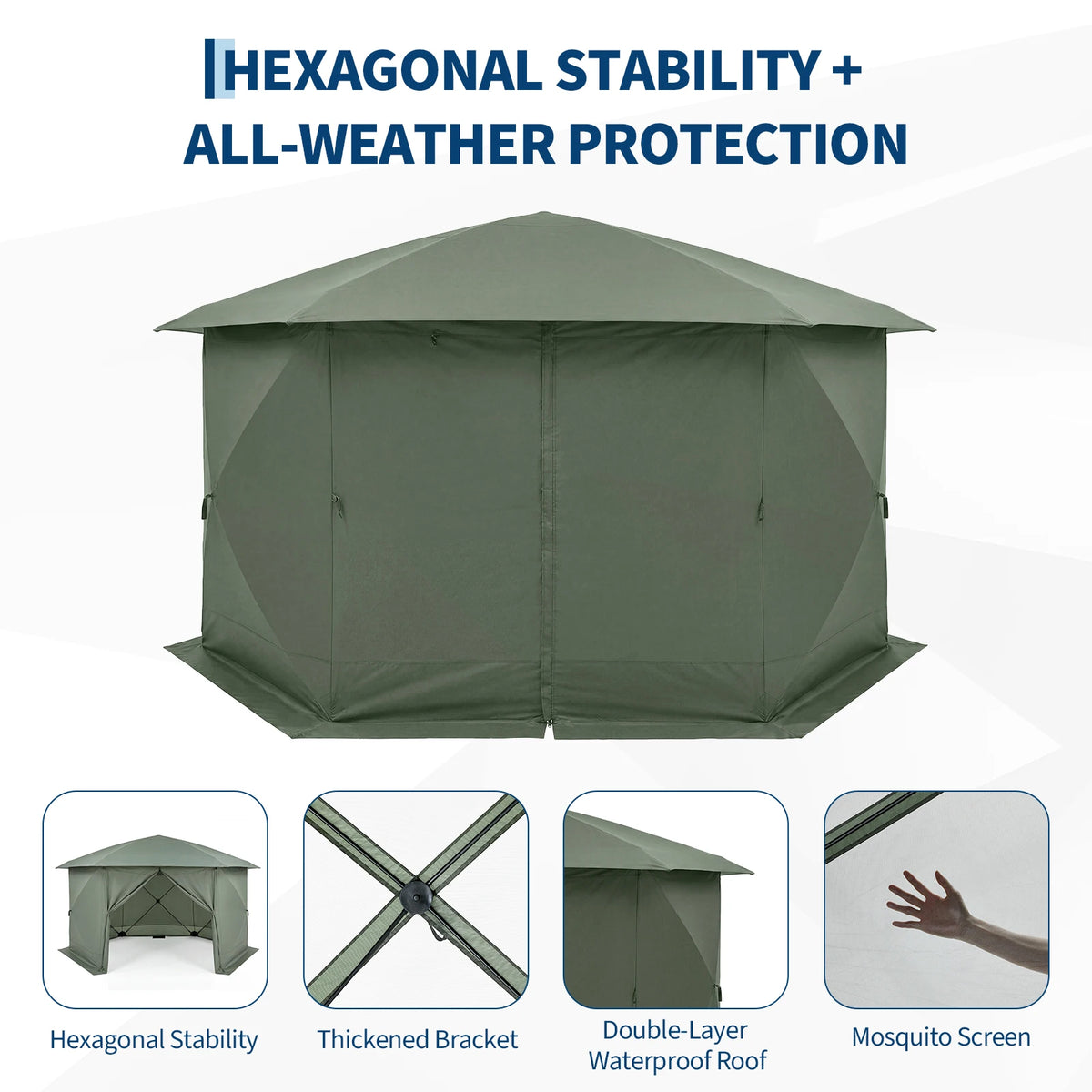 Outdoor Screen Tent Canopy With Mosquito Mesh