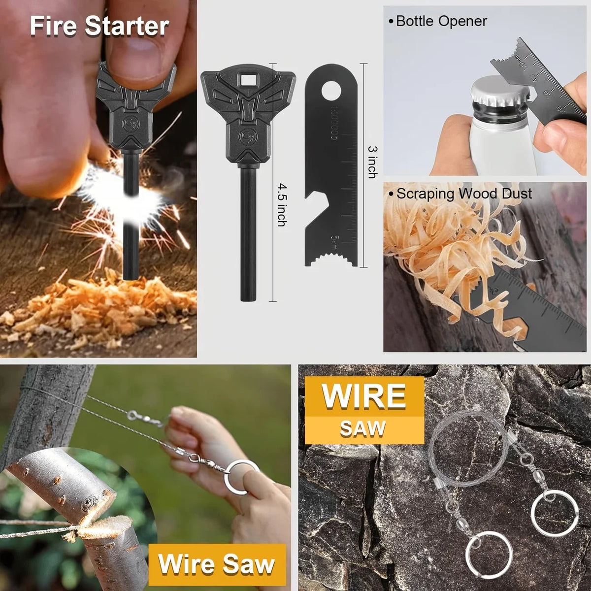 166-Piece Survival Kit with Tools And First Aid Professional Emergency Equipment Set for Emergencies Hiking Hunting Disasters Camping And Adventure Activities