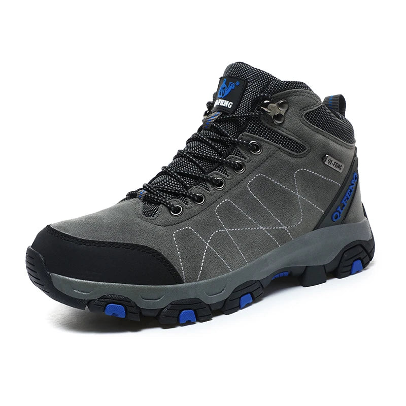 Large 48 Autumn High-Top Men Hiking Boot Winter Outdoor Shoes Lace-Up Non-slip Sports Casual Trekking Boots Man Suede Warm Shoes