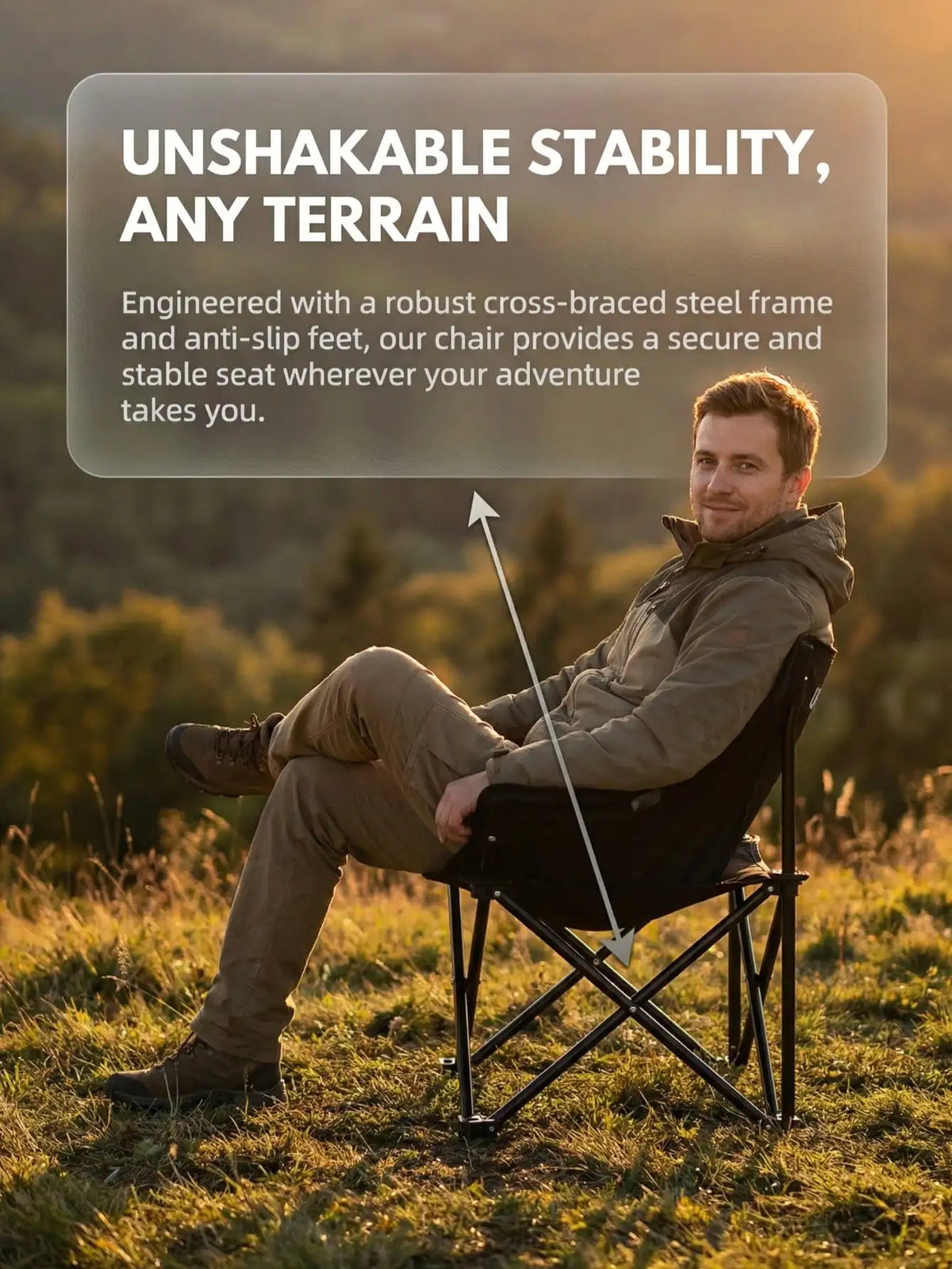 Portable Folding Camping Chair For Outdoor Leisure