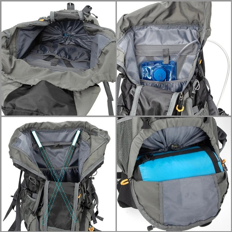Internal Frame Backpack,Large Hiking Backpack Rucksack with Rain Cover Sports Fntertainment